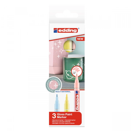 Edding Gloss Paint Marker Fine 3-set Pastel
