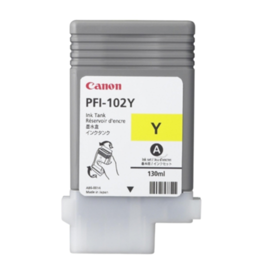 Canon PFI-102 Y Mustepatruuna keltainen