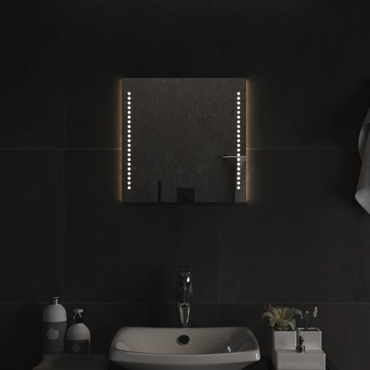 vidaXL Kylpyhuoneen LED-peili 40x40 cm