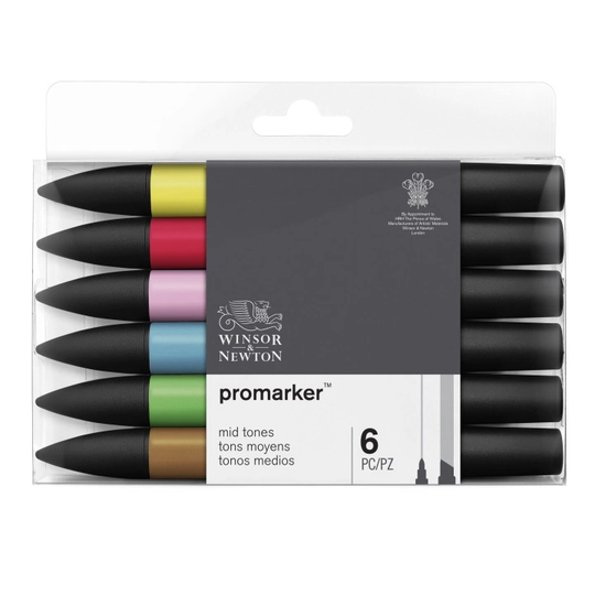 Promarker ProMarker 6-setti Mid tones