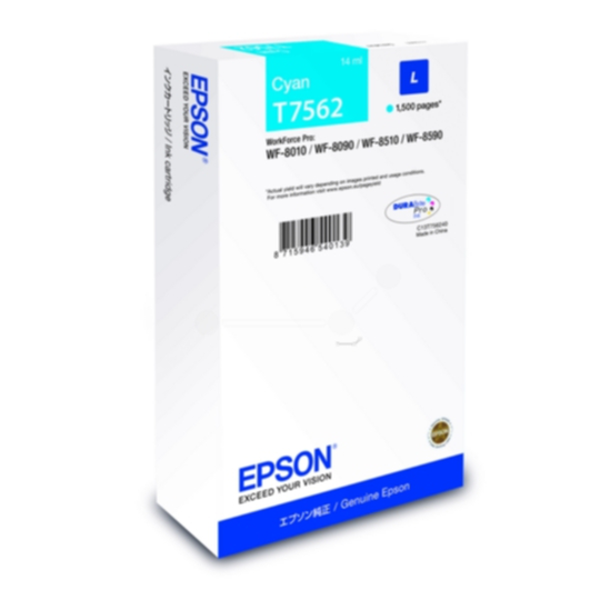 Epson T7562 Mustepatruuna syaani