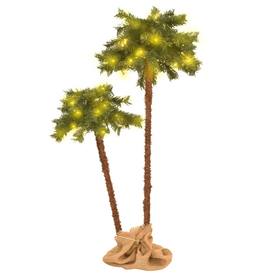 vidaXL Tekotuplapalmu LED-valoilla 125 ja 210 cm
