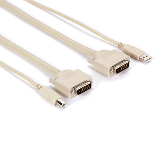BLACK BOX DT-SERIES KVM CPU CABLE - DVI-D - USB, 6-FT. (1.8-M)