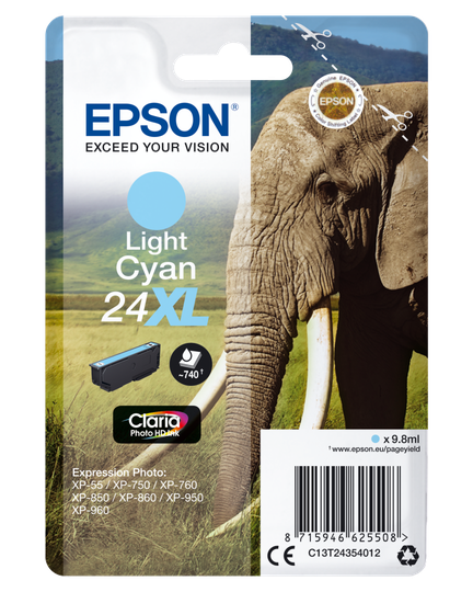 EPSON Ink Singlepack Light Cyan 24XL