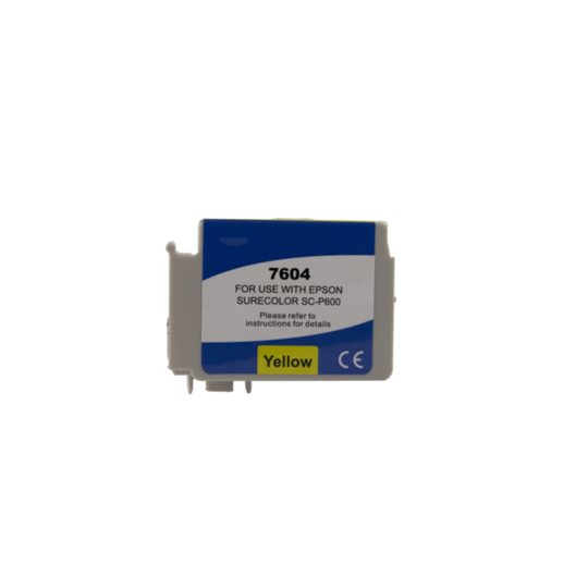 Mustepatruuna, korvaa Epson T7604, keltainen, 32 ml