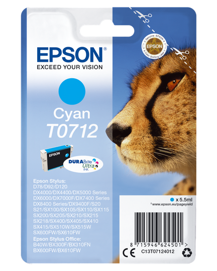 Ink/T0712 Cheetah 5.5ml CY