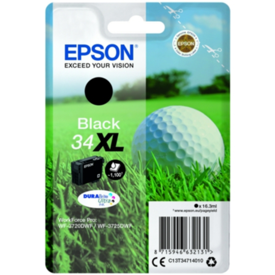Epson 34XL Mustepatruuna musta, 1100 sivua