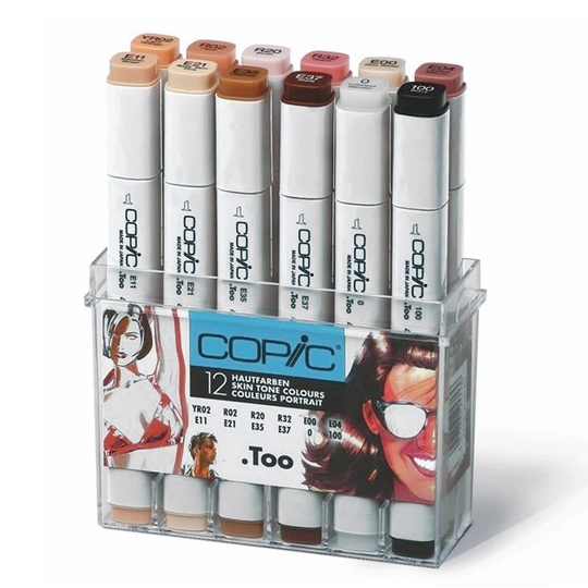 Copic Marker 12-setti Skin tones