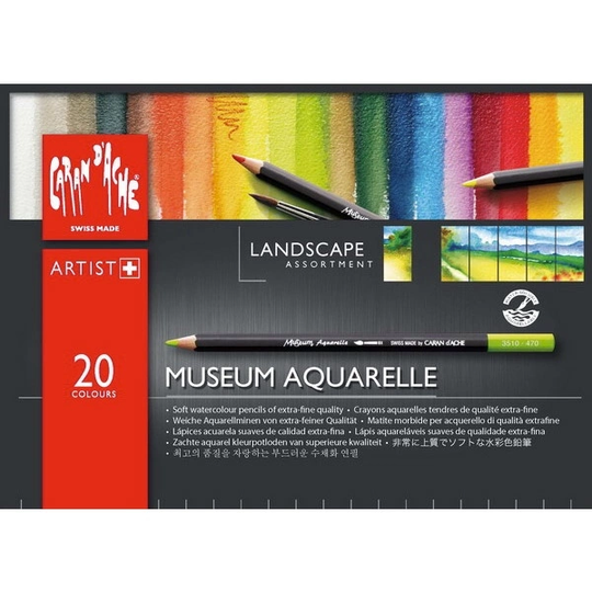 Caran d'Ache Museum Aquarelle Landscape 20 kpl