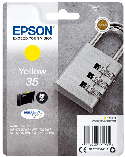 EPSON Singlepack Yellow 35 DURABrite Ult
