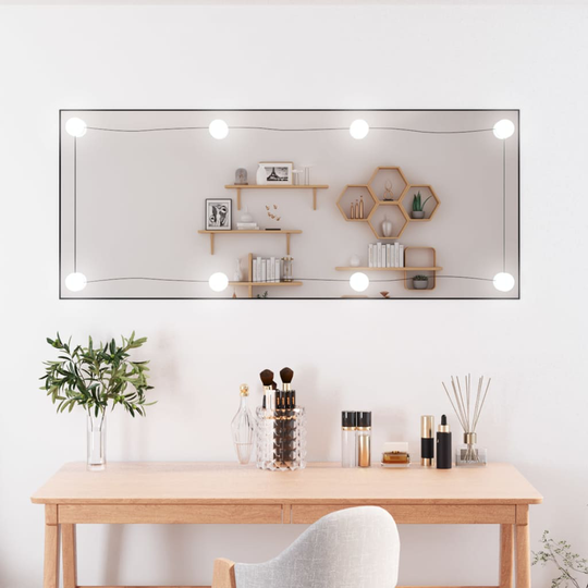 vidaXL Seinäpeili LED-valoilla 40x100 cm lasi suorakulmio