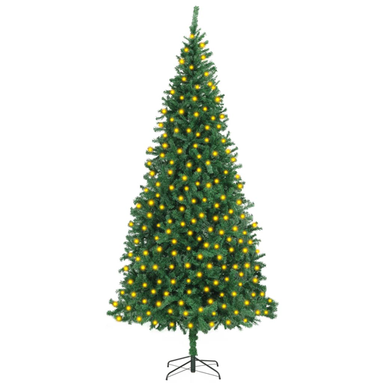 vidaXL Tekojoulukuusi LED-valoilla 300 cm vihreä