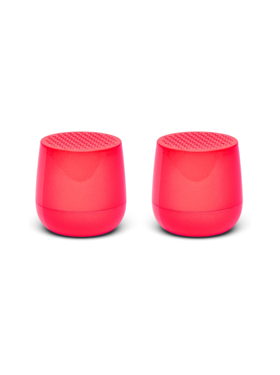 Lexon twin mino+ -kaiutinpari - neon pinkki