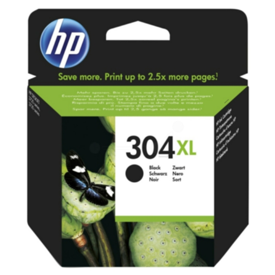 N9K08AE HP 304XL Mustepatruuna musta, 300 sivua