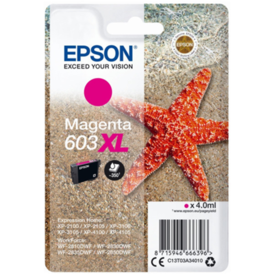 Epson 603XL Mustepatruuna magenta 350 sivua (T03A3)