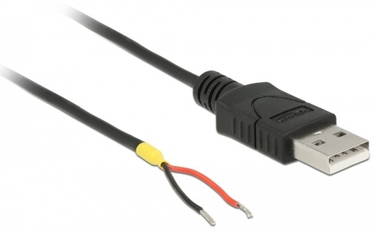 This USB Cable With Open Wires Can Be Used To Power Modules Or Devices Via An Existing USB Type-A Po