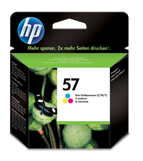 Hewlett Packard Ink C/M/Y, 9ml No. 57 High