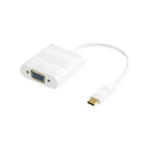 USB 3.1 - VGA Sovitin, USB Type C Uros - VGA Naaras, 1080p, Kullatut Liittimet, Valkoinen