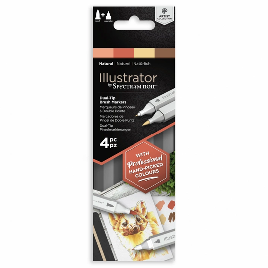 Spectrum Noir Illustrator Marker 4-setti Natural