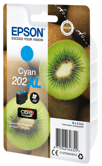 EPSON Singlepack Cyan 202XL Kiwi