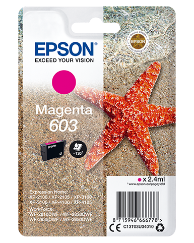 EPSON STARFISH SINGLEPACK MAGENTA 603 INK
