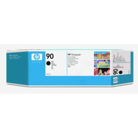 HP 90 Mustepatruuna musta, 775 ml
