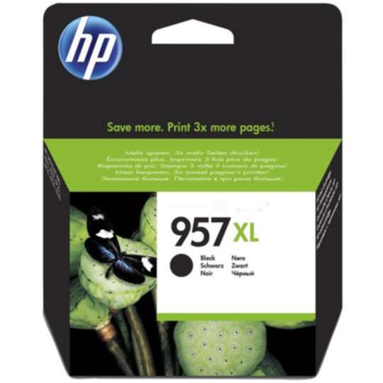 HP 957XL Mustepatruuna musta