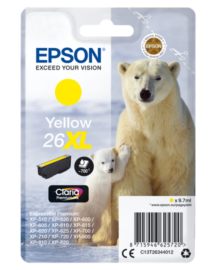 EPSON 26XL Ink Cartridge Yellow