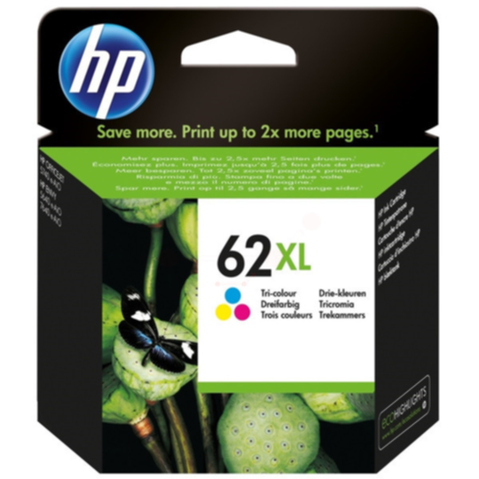 HP 62XL Mustepatruuna 3-väri, 415 sivua