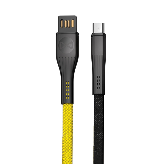 Forever Core Extreme Charge Micro-USB lataus- ja synkronointikaapeli 3A 1m musta / keltainen