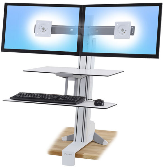 ERGOTRON WorkFit-S Dual White