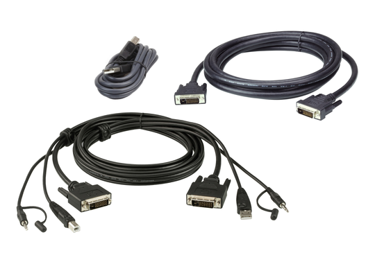 Cable KIT DUAL DVI-Dd/USB/SP L:1.8M