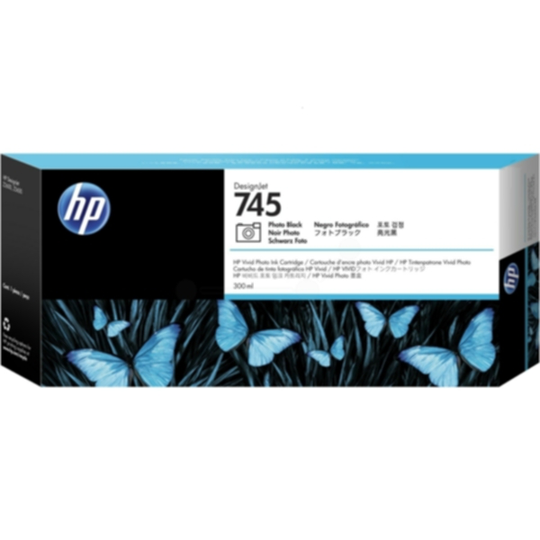 HP 745 Mustepatruuna valokuvamusta