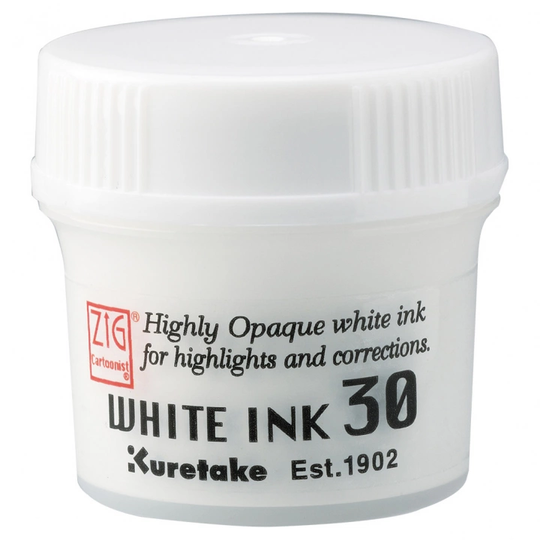 ZIG Kuretake Cartoonist Ink 30 ml White