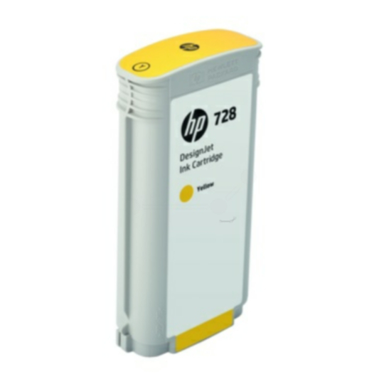HP 728 Mustepatruuna keltainen, 130 ml