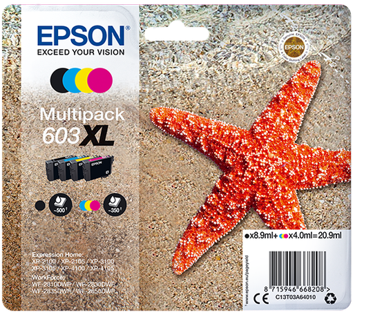 EPSON STARFISH MULTIPACK 4-COLOURS 603XL INK