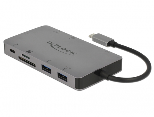 USB TypeC Docking Station 4K HDMI/VGA/USB 3.1/SD/LAN/PD 3