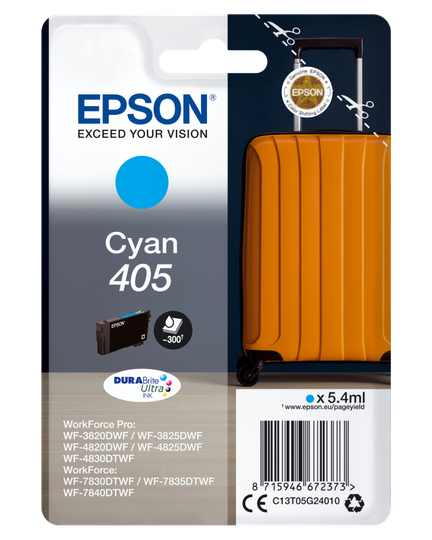 EPSON Singlepack Cyan 405 DURABrite