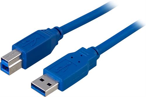 USB 3.0 kaapeli A-B u-u 2m Sininen