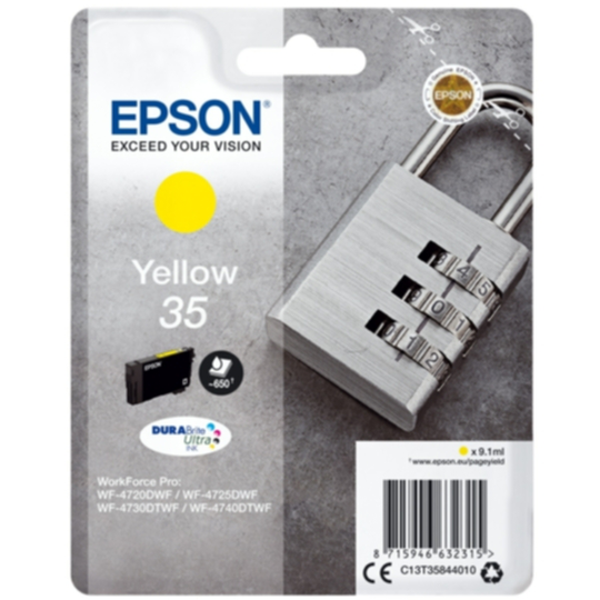Epson 35 Mustepatruuna keltainen, 9,1 ml