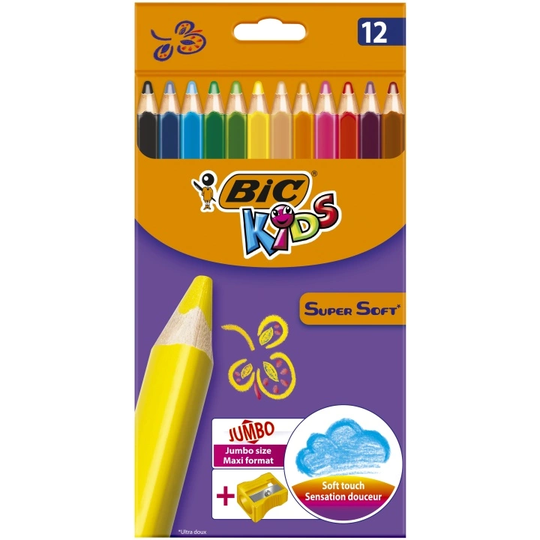BIC Kids Jumbo Värikynät 12-setti
