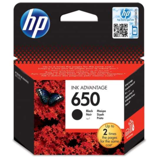 HP 650 Mustepatruuna musta, 360 sivua