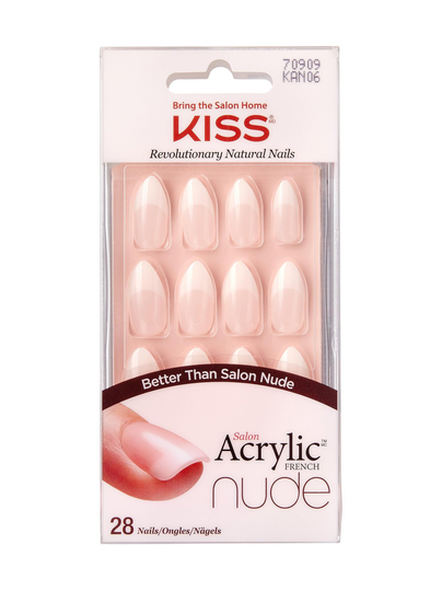 Salon acrylic nude stiletto -kynsisetti