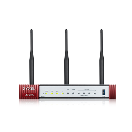 ZYXEL ATP 10/100/1000, 10/100/1000,1*WAN, 1*SFP, 4*LAN/DMZ PORTS, 1*USB, 802.11A/B/G/N/AC