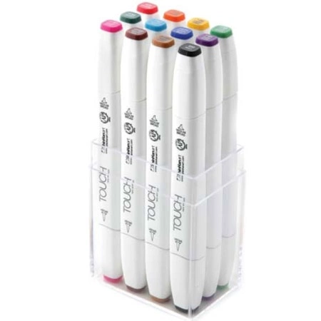 Touch Twin Brush Marker 12-setti Main