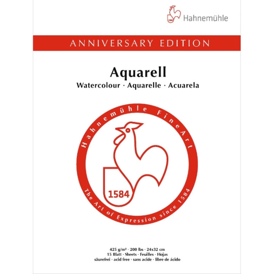Hahnemühle Akvarelliilehtiö CP 425g 24×32cm Matta