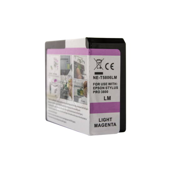 Mustepatruuna, korvaa Epson T5806, vaalea magenta, 84 ml