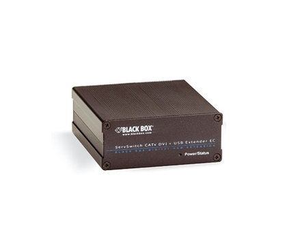 BLACK BOX FIBRE KVM EXTENDER EC – DVI, USB + OPTIONAL AUDIO - TRANSMITTER, MULTIMODE, DVI,VGA IN/D
