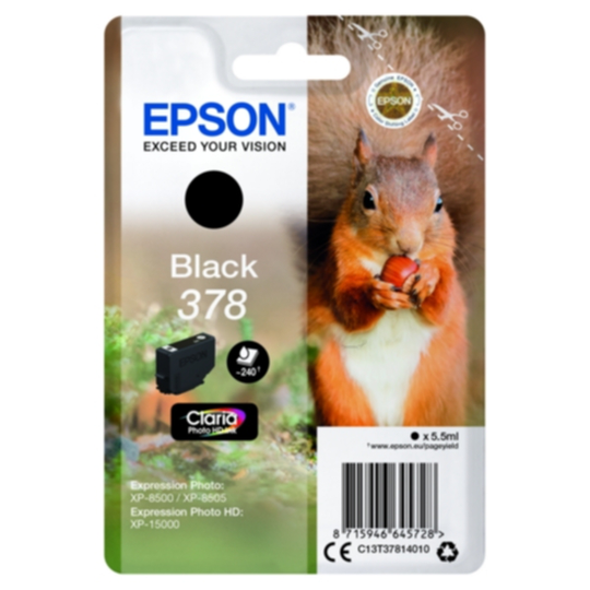 Epson 378 Mustepatruuna musta, 240 sivua