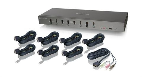 IOGEAR 8-port USB DVI KVMP Switch